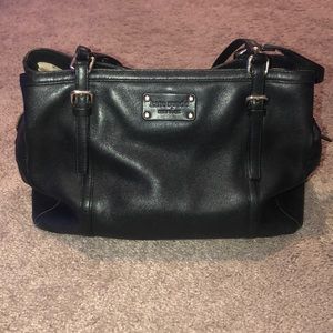 Kate Spade Black Leather Shoulder Purse
